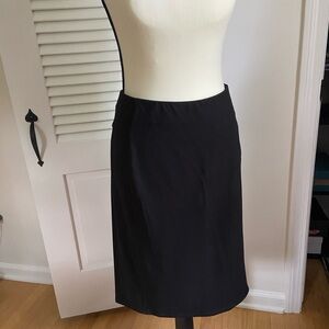 J. Jill Classic Black Midi Skirt